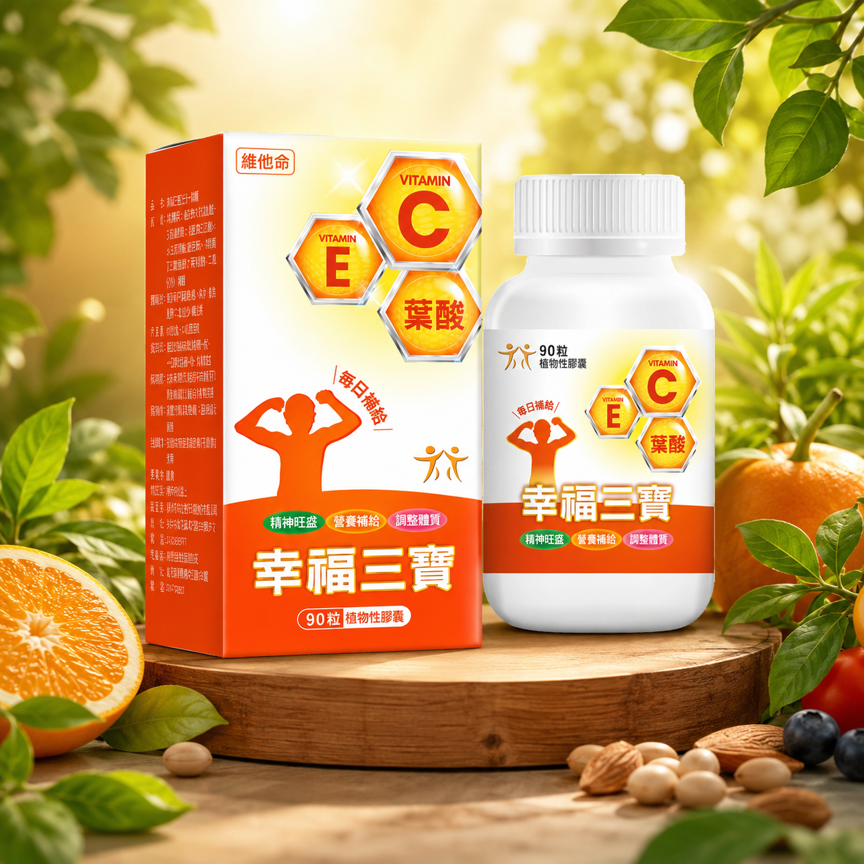 幸福三寶三合一膠囊